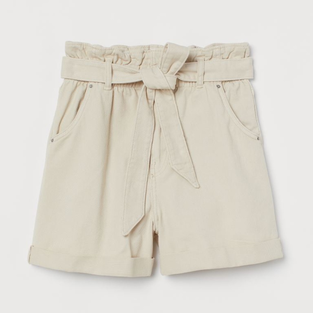 Linen Paper Bag Shorts